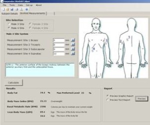 body fat testing skinfold assessment